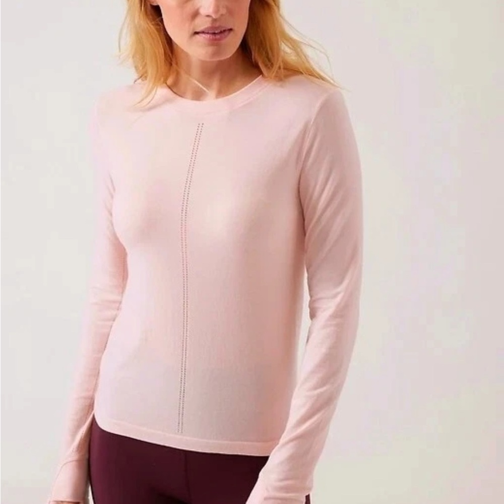 Athleta Women's Pink Long Sleeve Top